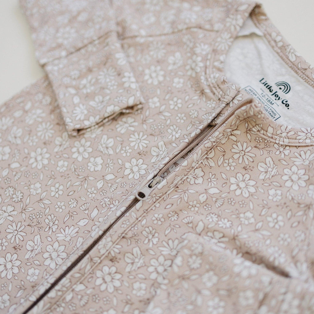 Dainty Ditsy Bamboo Zippy Romper - Shop Avnu