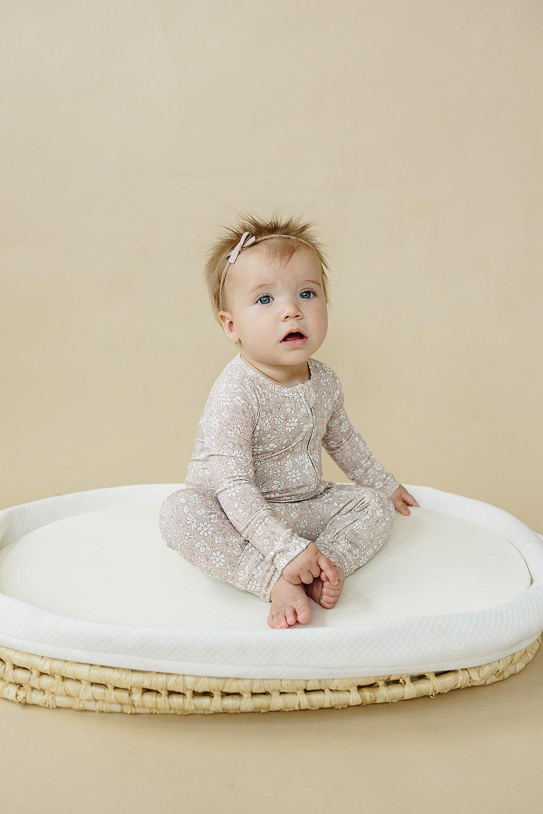 Dainty Ditsy Bamboo Zippy Romper - Shop Avnu