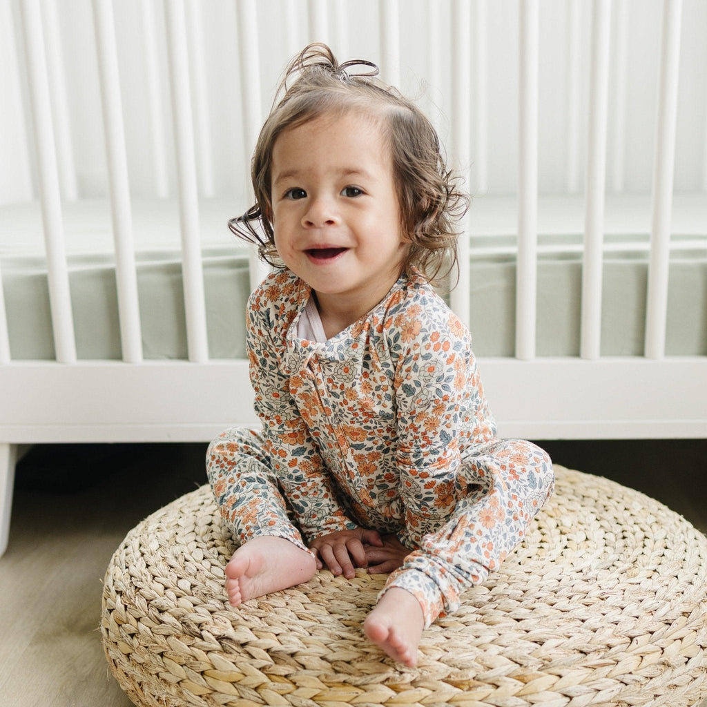 Darling Ditsy Bamboo Zippy Romper - Shop Avnu