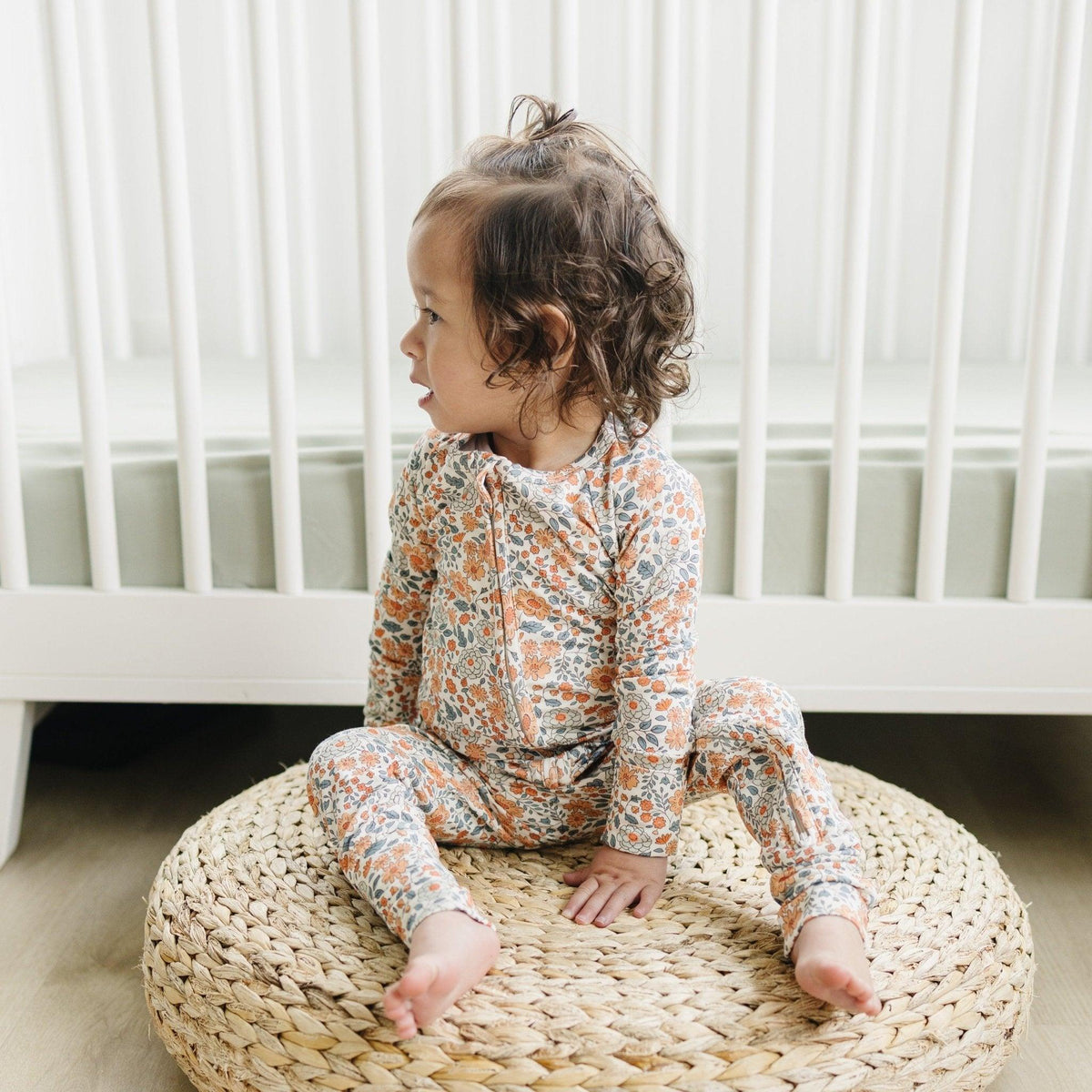 Darling Ditsy Bamboo Zippy Romper - Shop Avnu