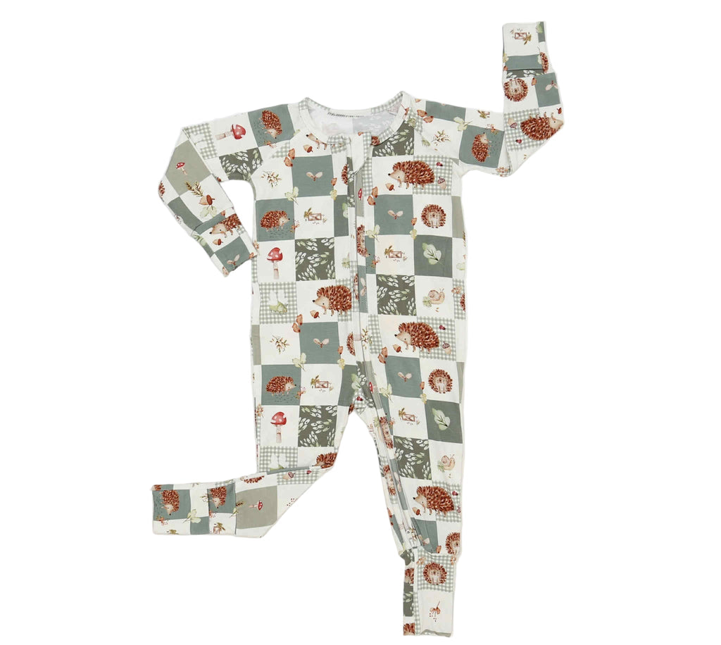 Harvest Hedgehogs Bamboo Zippy Pajamas - Shop Avnu