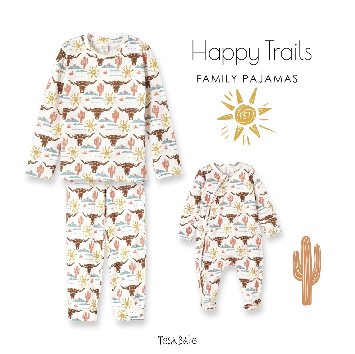 Happy Trails Kids Bamboo Pajama Set - Shop Avnu
