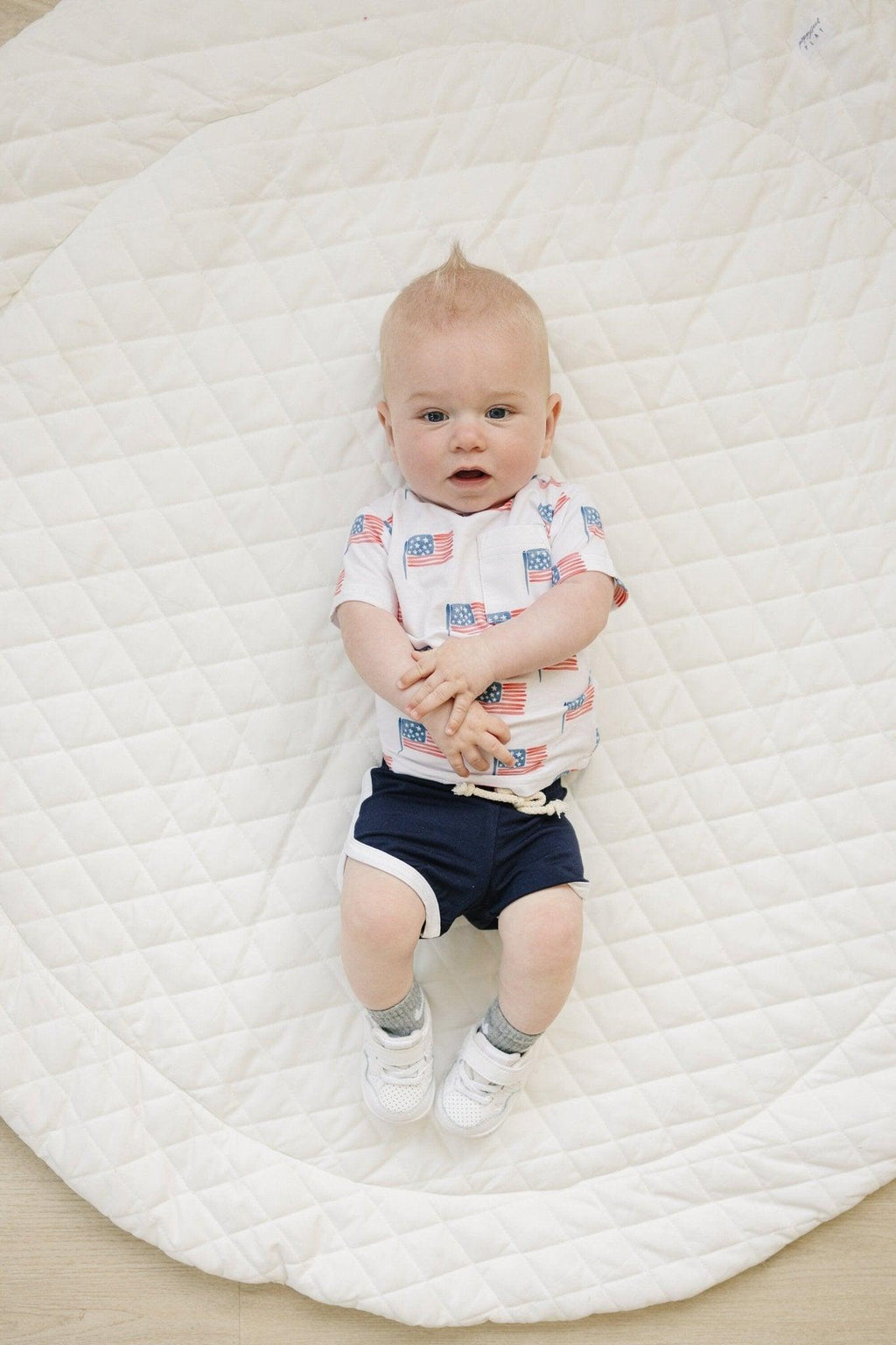 Navy Blue Bamboo Track Shorts - Shop Avnu