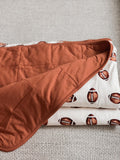 Football Print Quilted Bamboo Blanket - 1.0 Tog - Shop Avnu