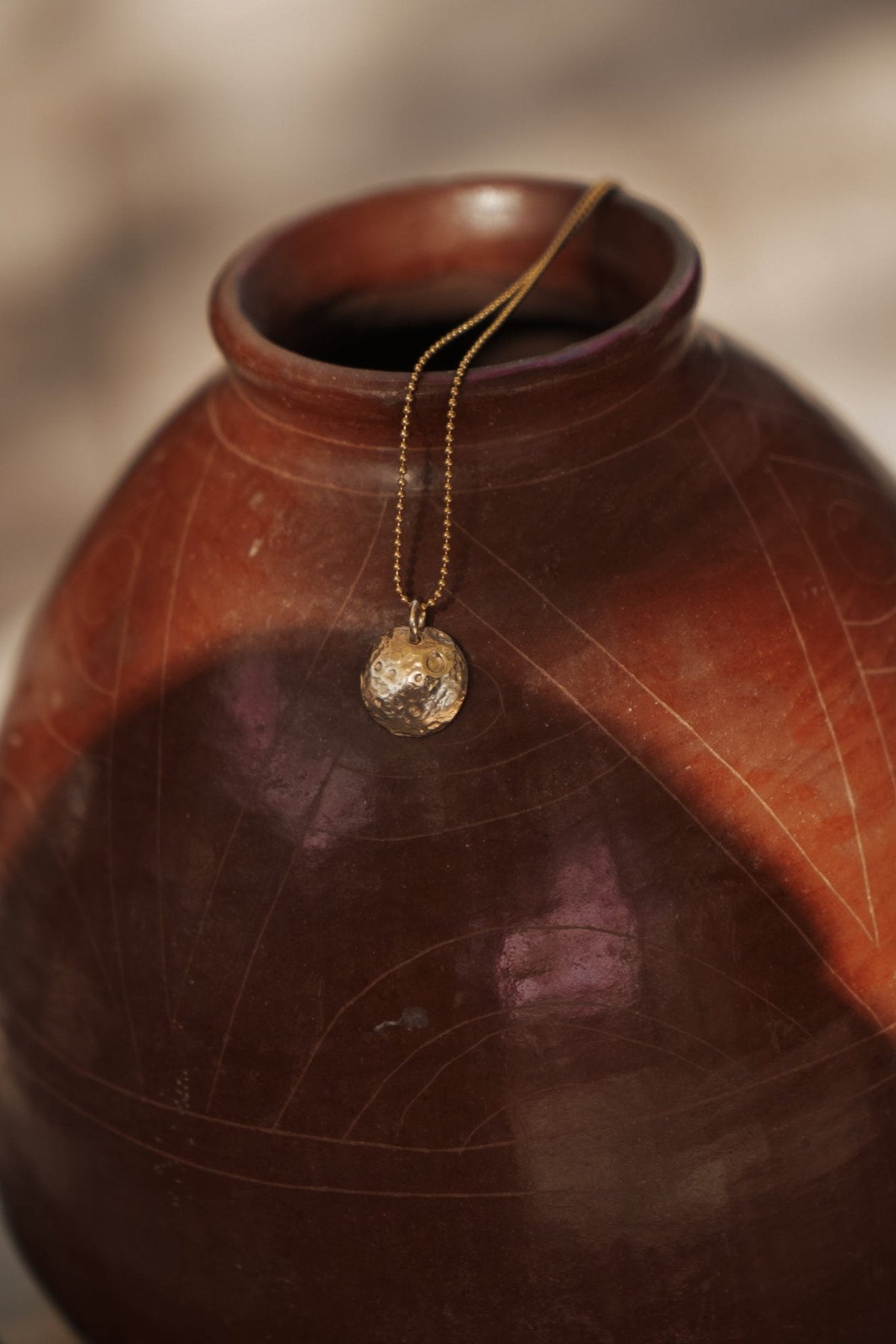 Full Moon Necklace in 14k Gold-Fill