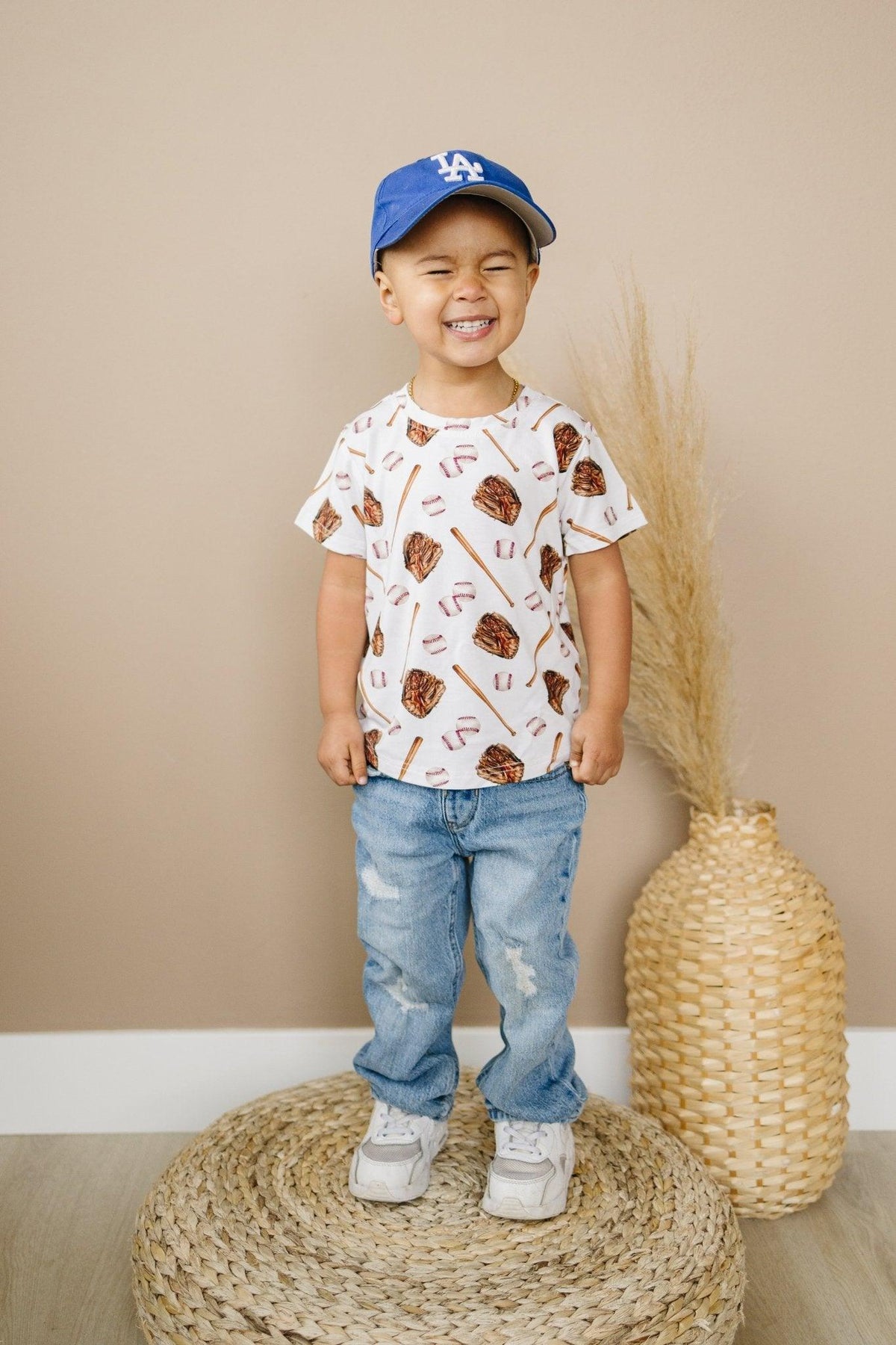 Grand Slam Bamboo Tee *Sizes 3/6m & Sz 6 Left - Shop Avnu