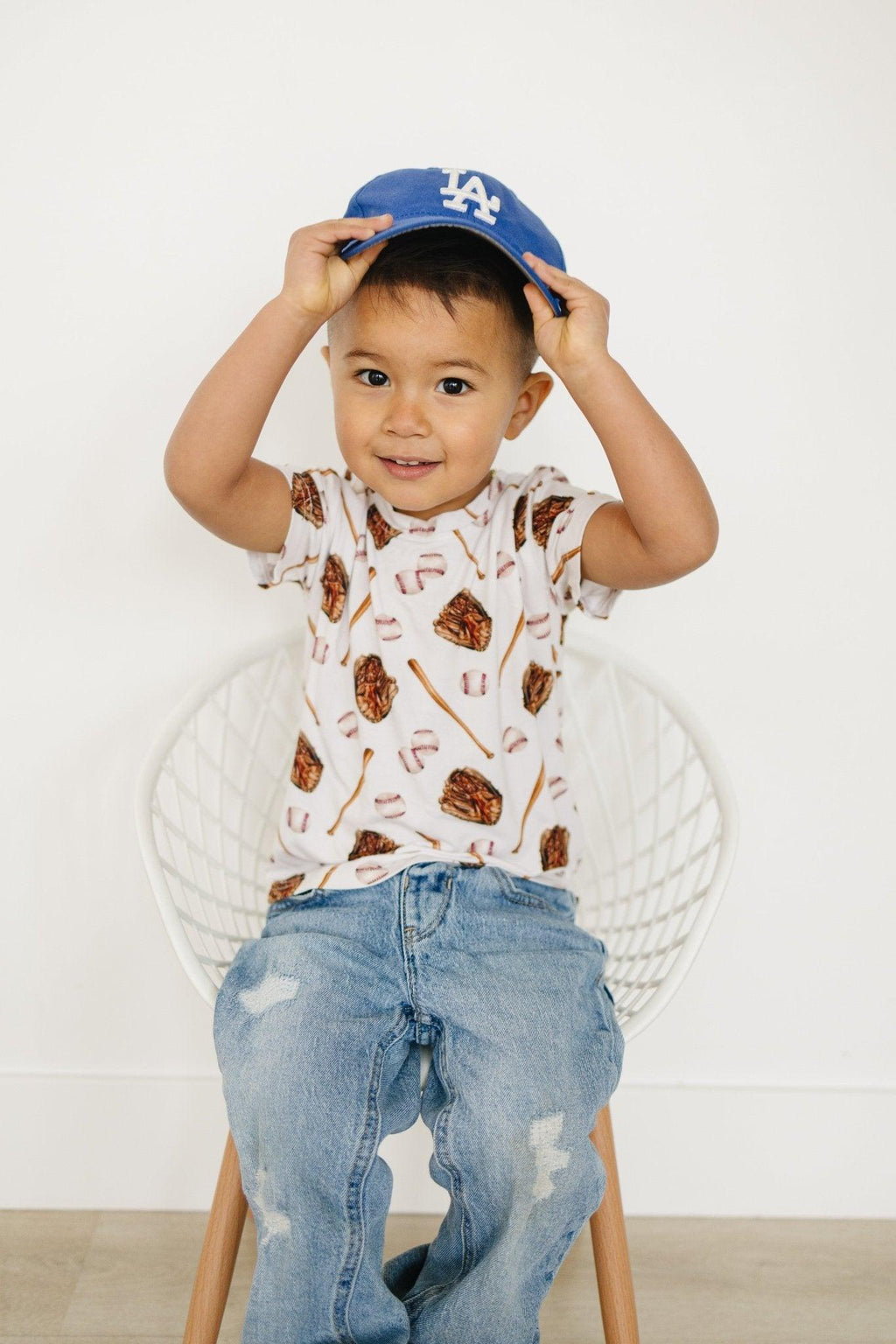 Grand Slam Bamboo Tee *Sizes 3/6m & Sz 6 Left - Shop Avnu