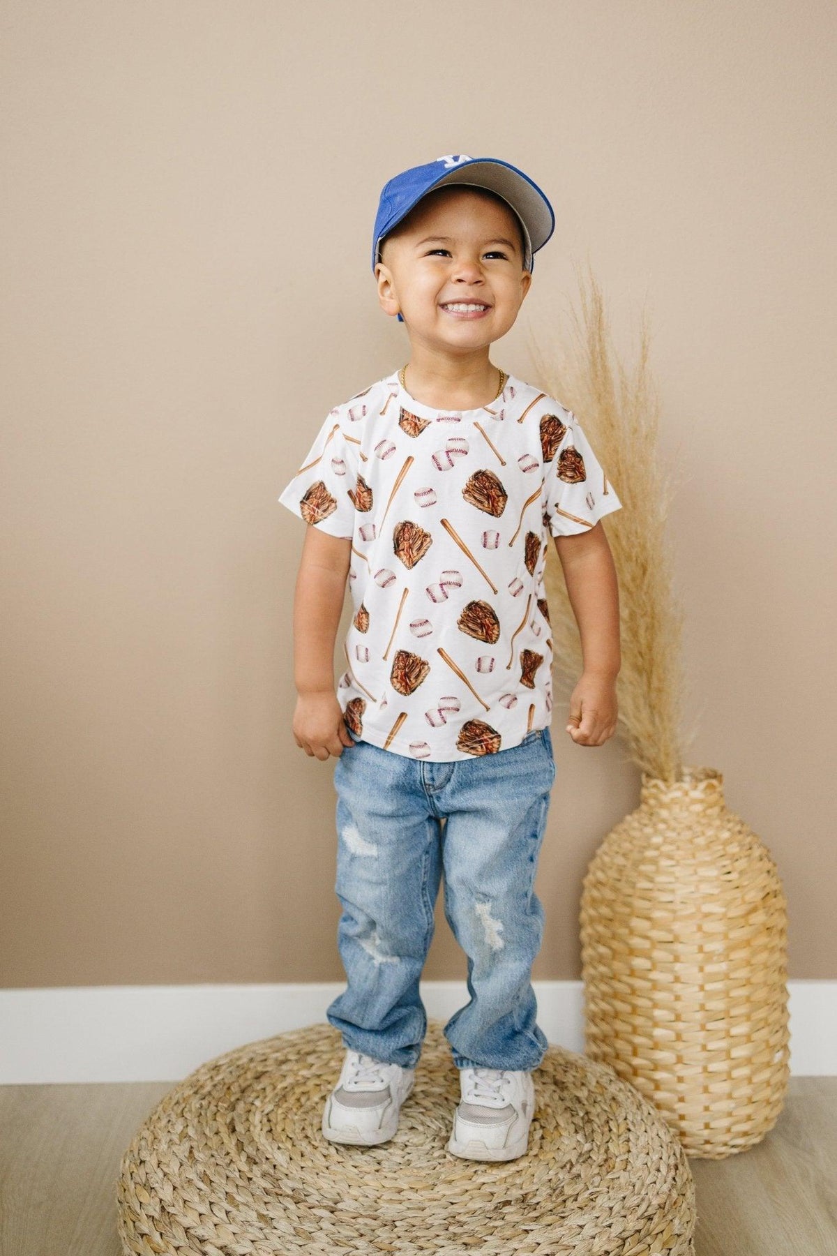Grand Slam Bamboo Tee *Sizes 3/6m & Sz 6 Left - Shop Avnu