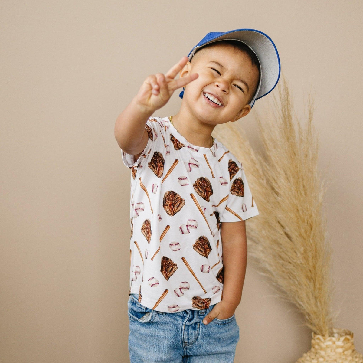 Grand Slam Bamboo Tee *Sizes 3/6m & Sz 6 Left - Shop Avnu
