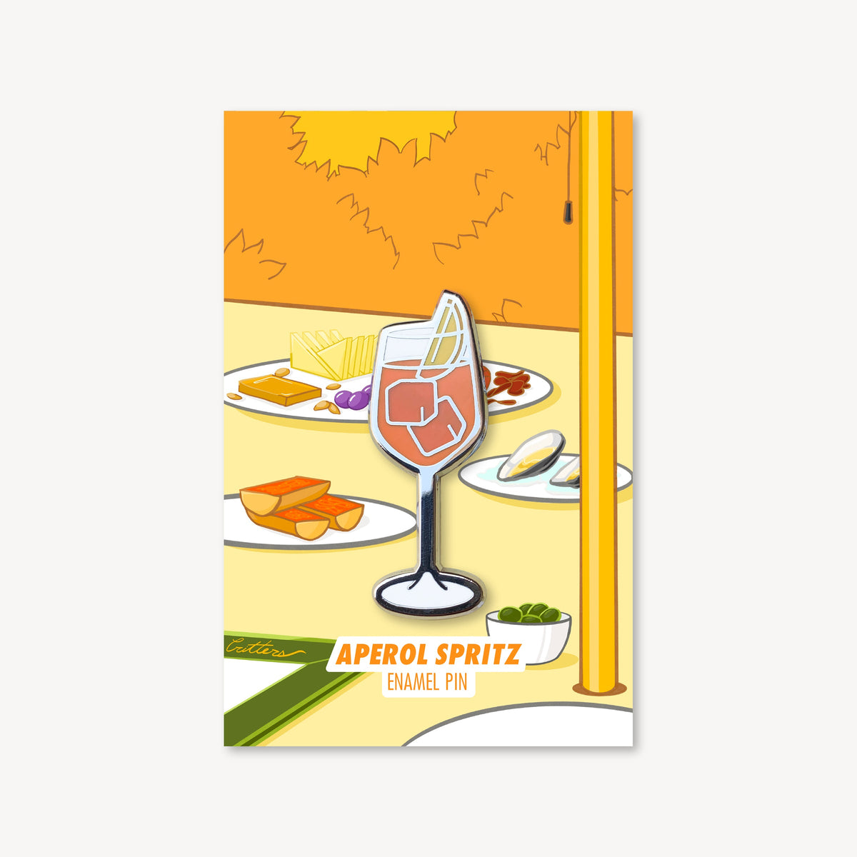 Aperol Spritz Cocktail Pin