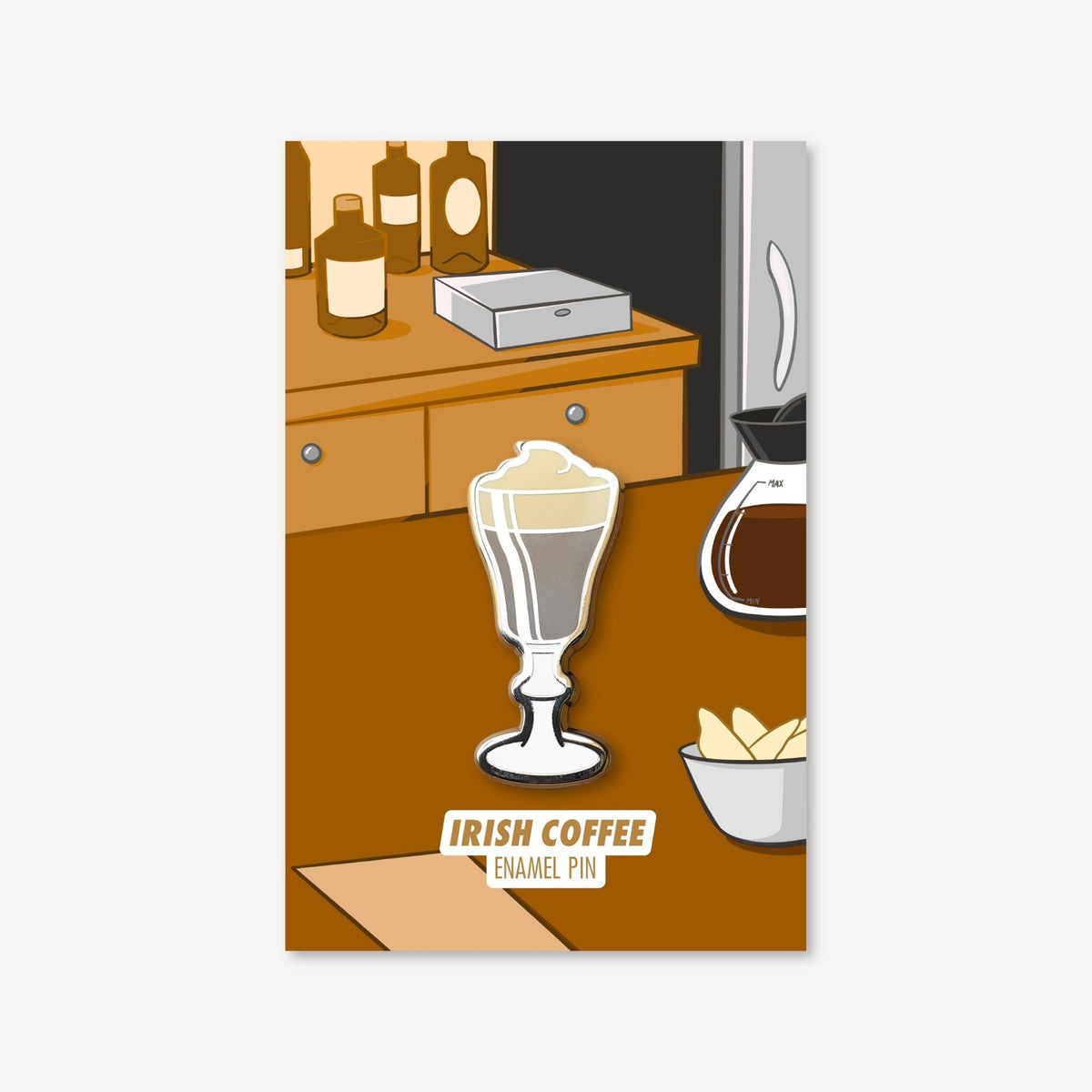 Irish Coffee Cocktail Pin - Shop Avnu