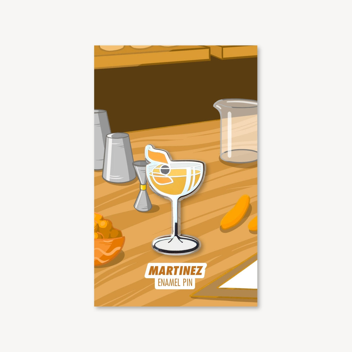 Martinez Cocktail Pin - Shop Avnu