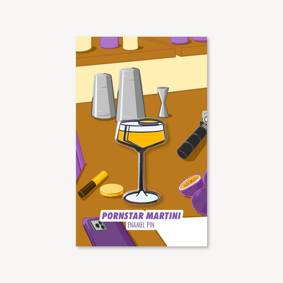Pornstar Martini Cocktail Pin - Shop Avnu