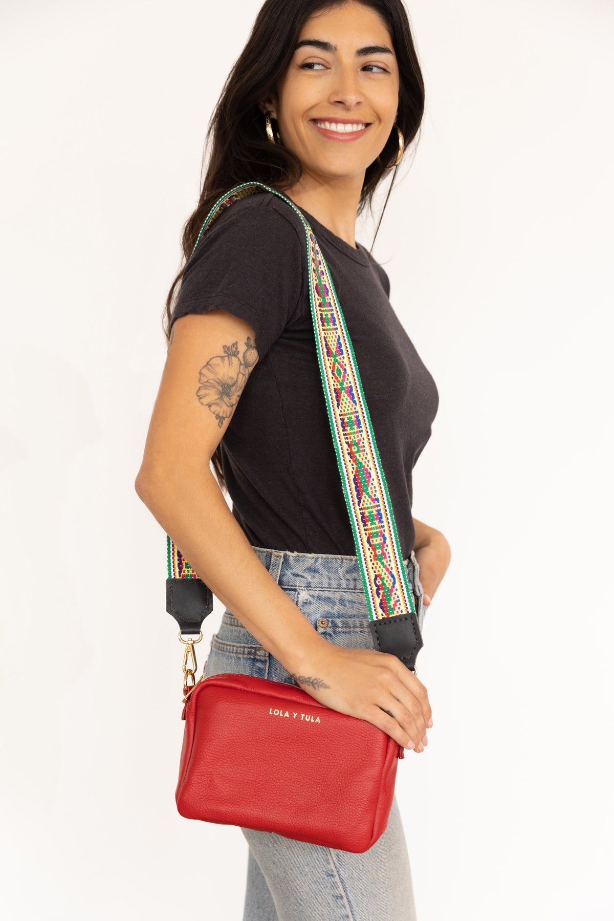 Aztec Strap Green Multi Color
