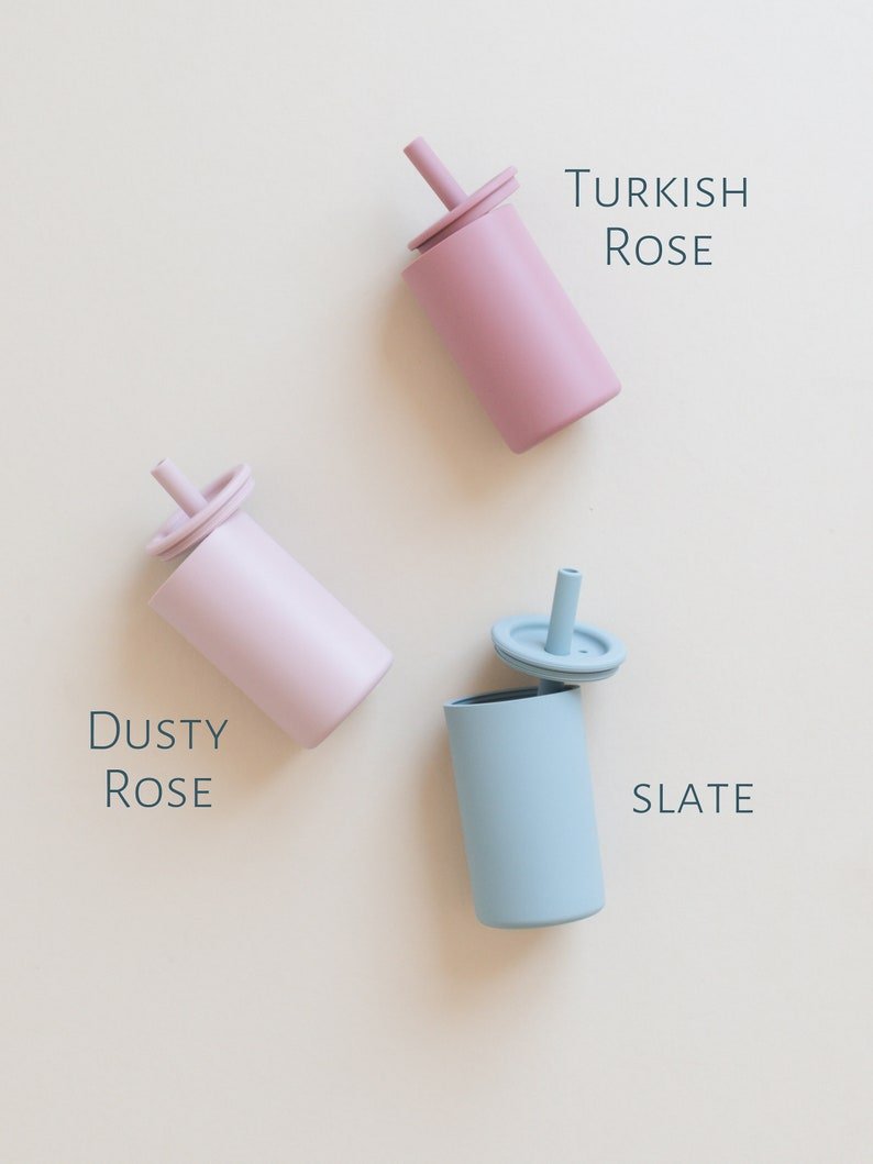 Silicone Straw Cup for Babies & Toddlers - more colors - Shop Avnu