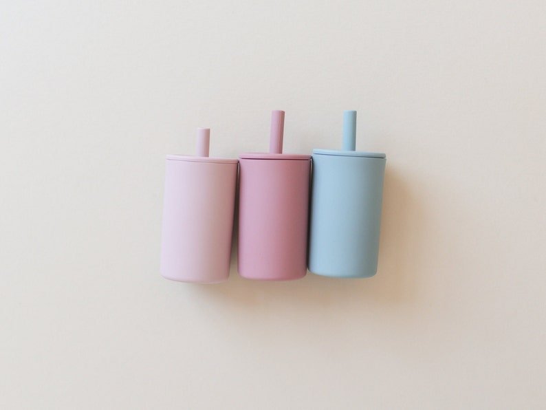 Silicone Straw Cup for Babies & Toddlers - more colors - Shop Avnu