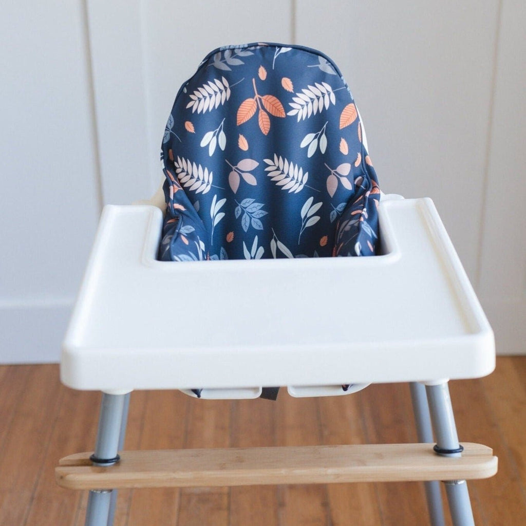Navy Leaves IKEA Antilop Cushion Cover - Shop Avnu