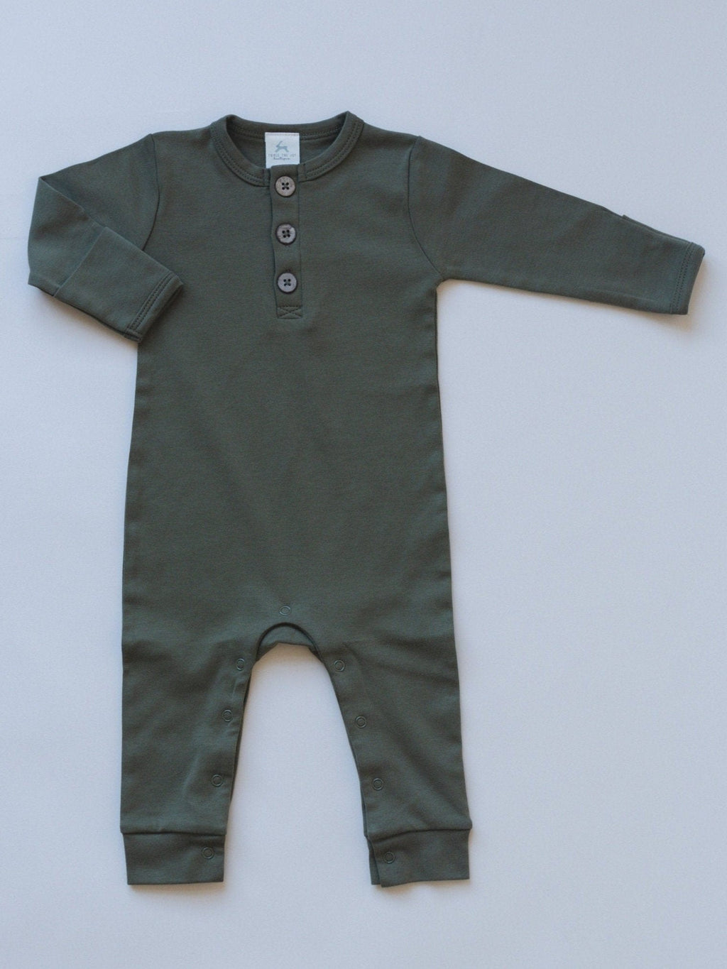 Organic Cotton Henley Romper - Shop Avnu