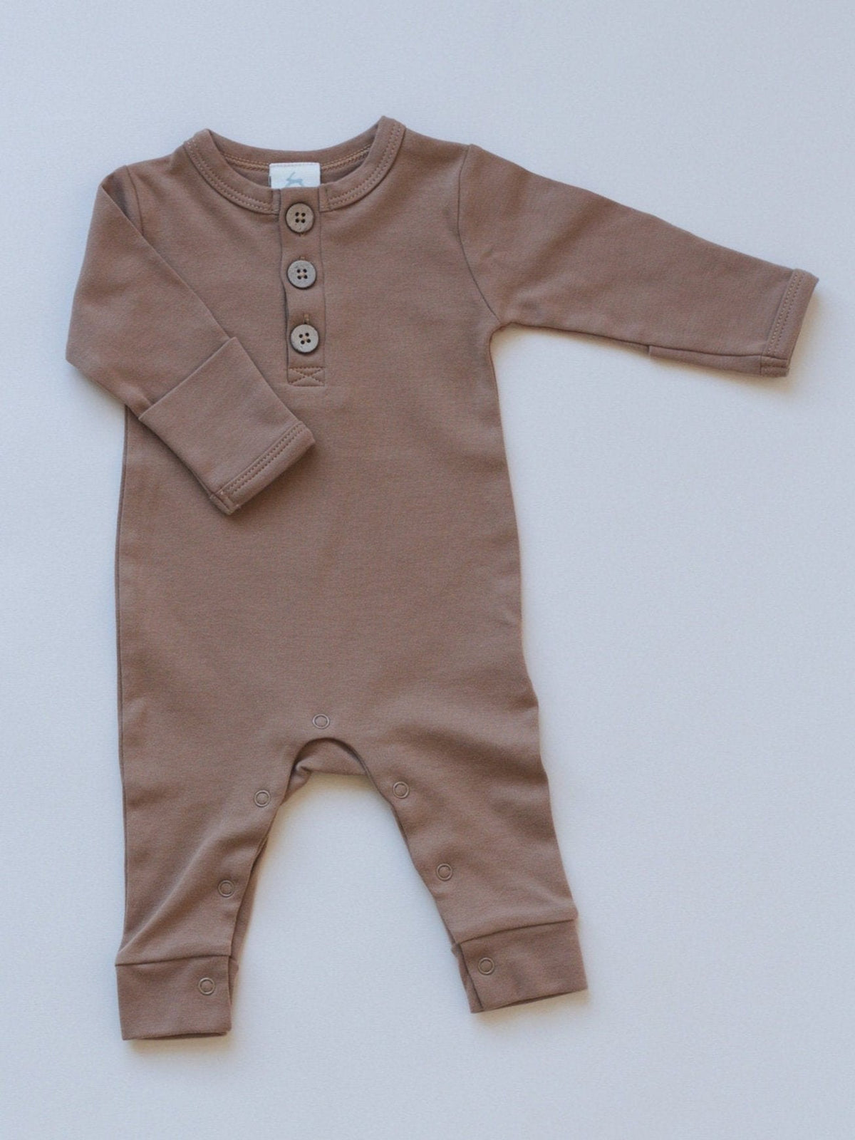 Organic Cotton Henley Romper - Shop Avnu
