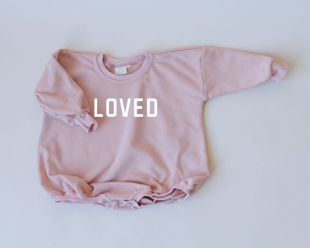 Loved Sweatshirt Romper - more colors - Shop Avnu