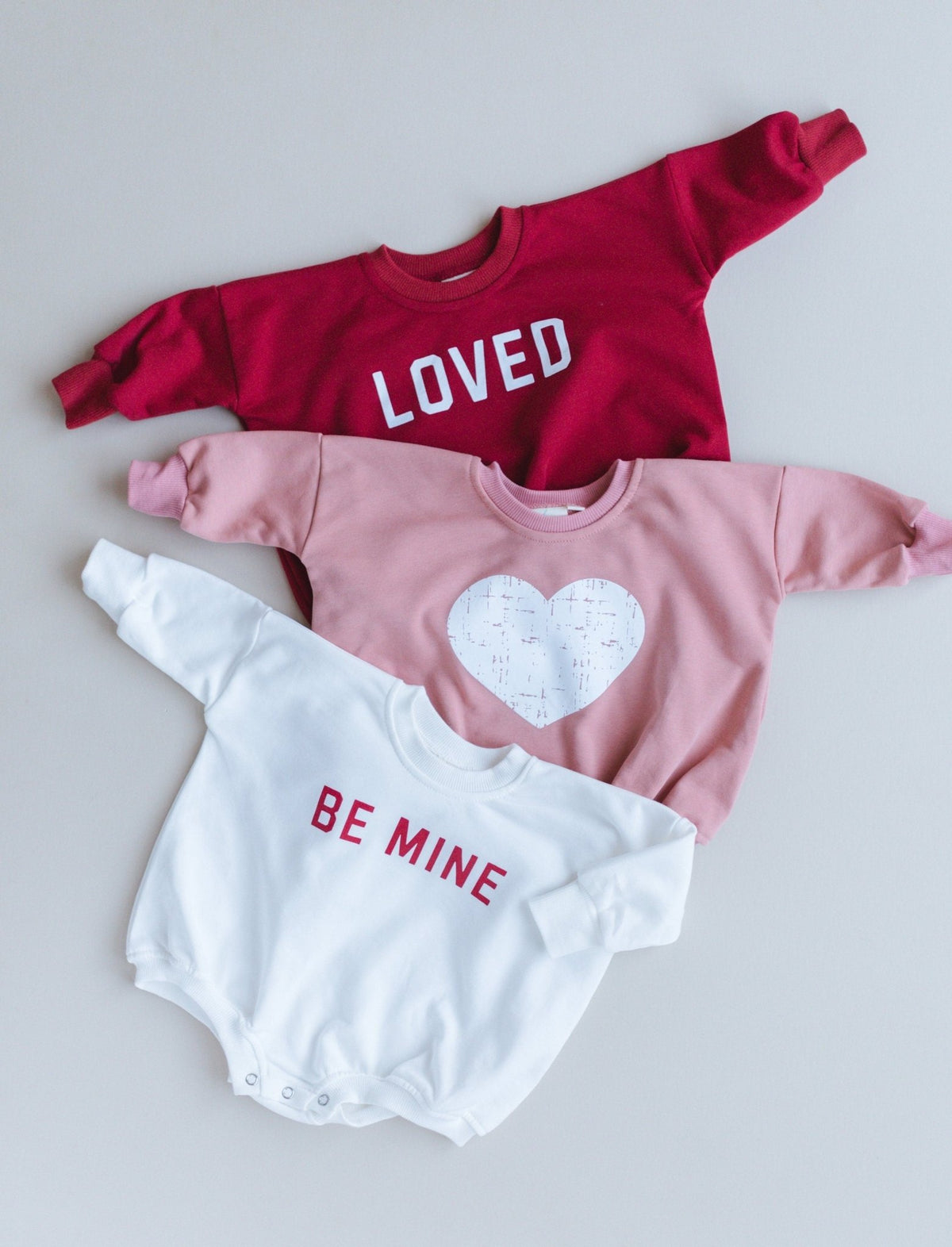 Distressed Heart Sweatshirt Romper - more colors - Shop Avnu
