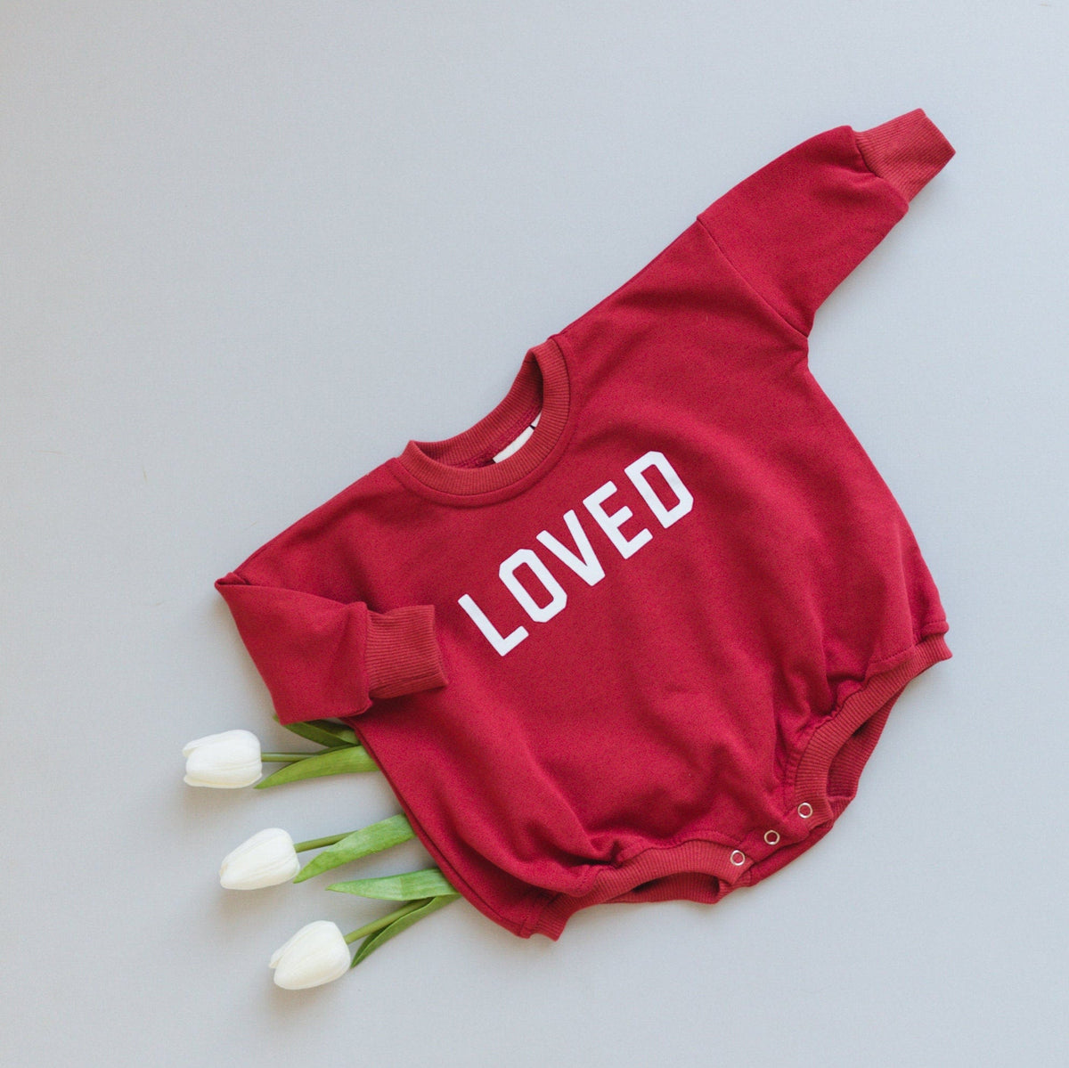 Loved Sweatshirt Romper - more colors - Shop Avnu