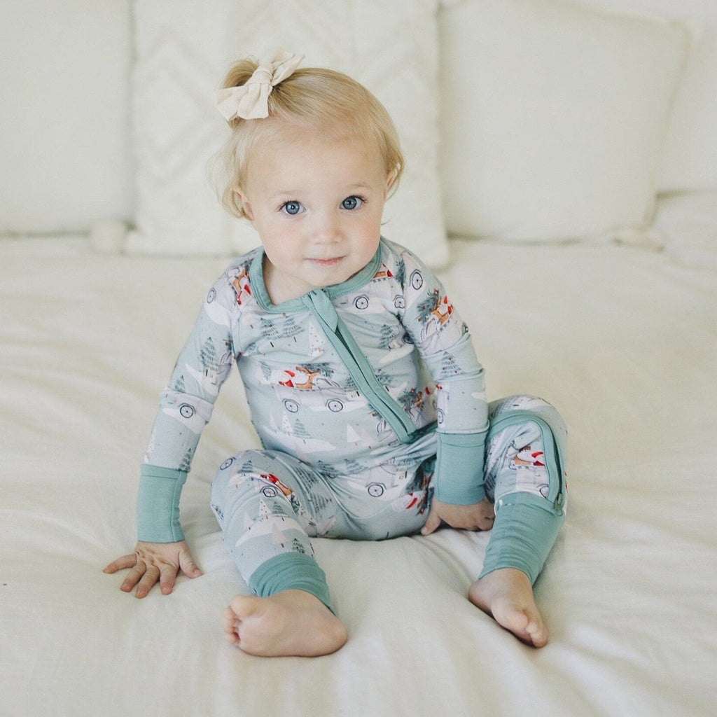 Cruisin' to Christmas Bamboo Zippy Romper - Shop Avnu