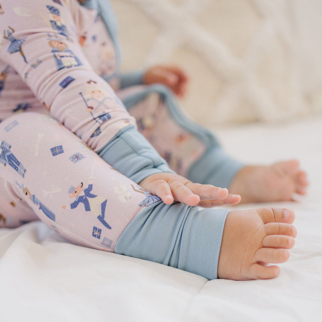 Nutcracker Print Bamboo Zippy Romper *Newborn left - Shop Avnu