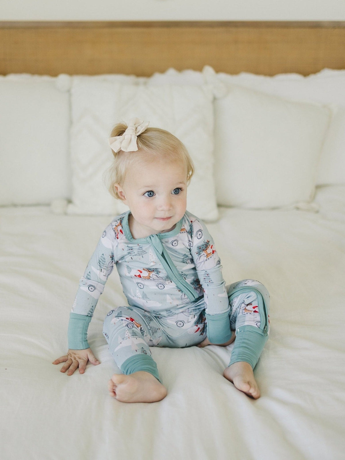 Cruisin' to Christmas Bamboo Zippy Romper - Shop Avnu