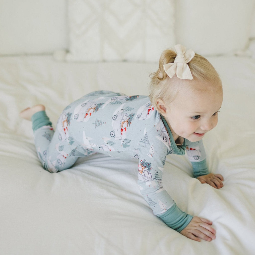 Cruisin' to Christmas Bamboo Zippy Romper - Shop Avnu