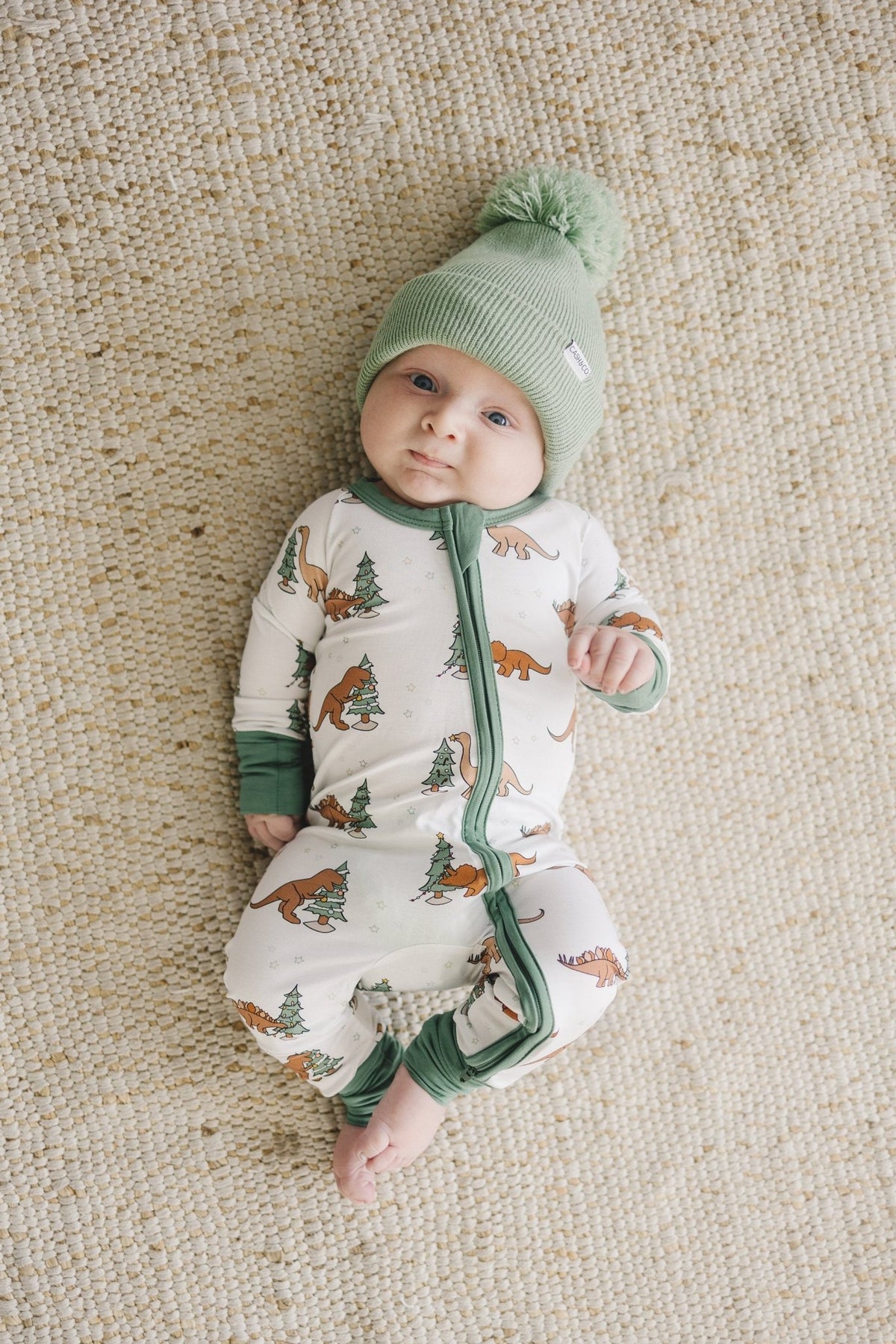Christmas Tree - Rex Dino Bamboo Zippy Romper *Newborn left - Shop Avnu