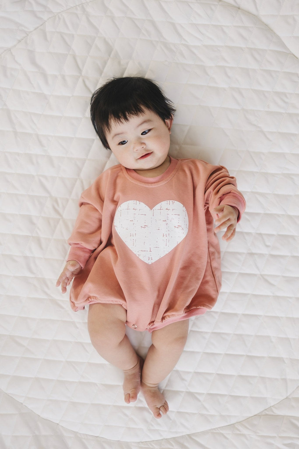 Distressed Heart Sweatshirt Romper - more colors - Shop Avnu