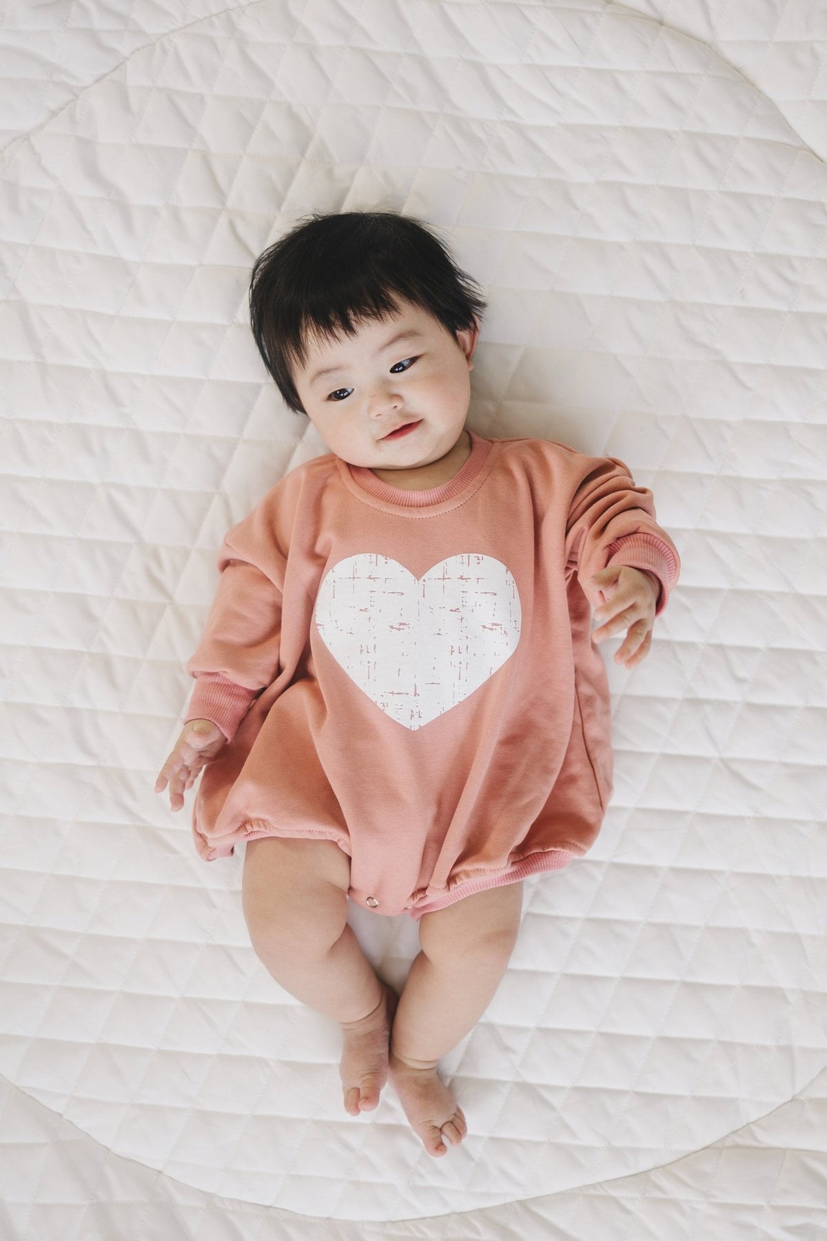 Distressed Heart Sweatshirt Romper - more colors - Shop Avnu
