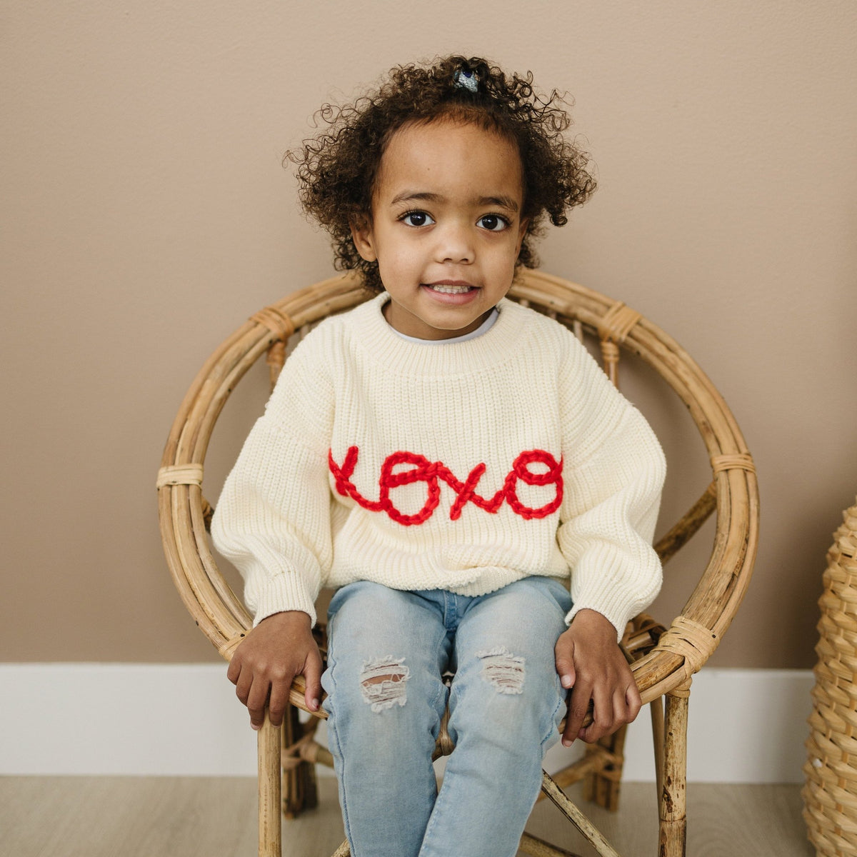 XOXO Hand Embroidered Sweater - Shop Avnu