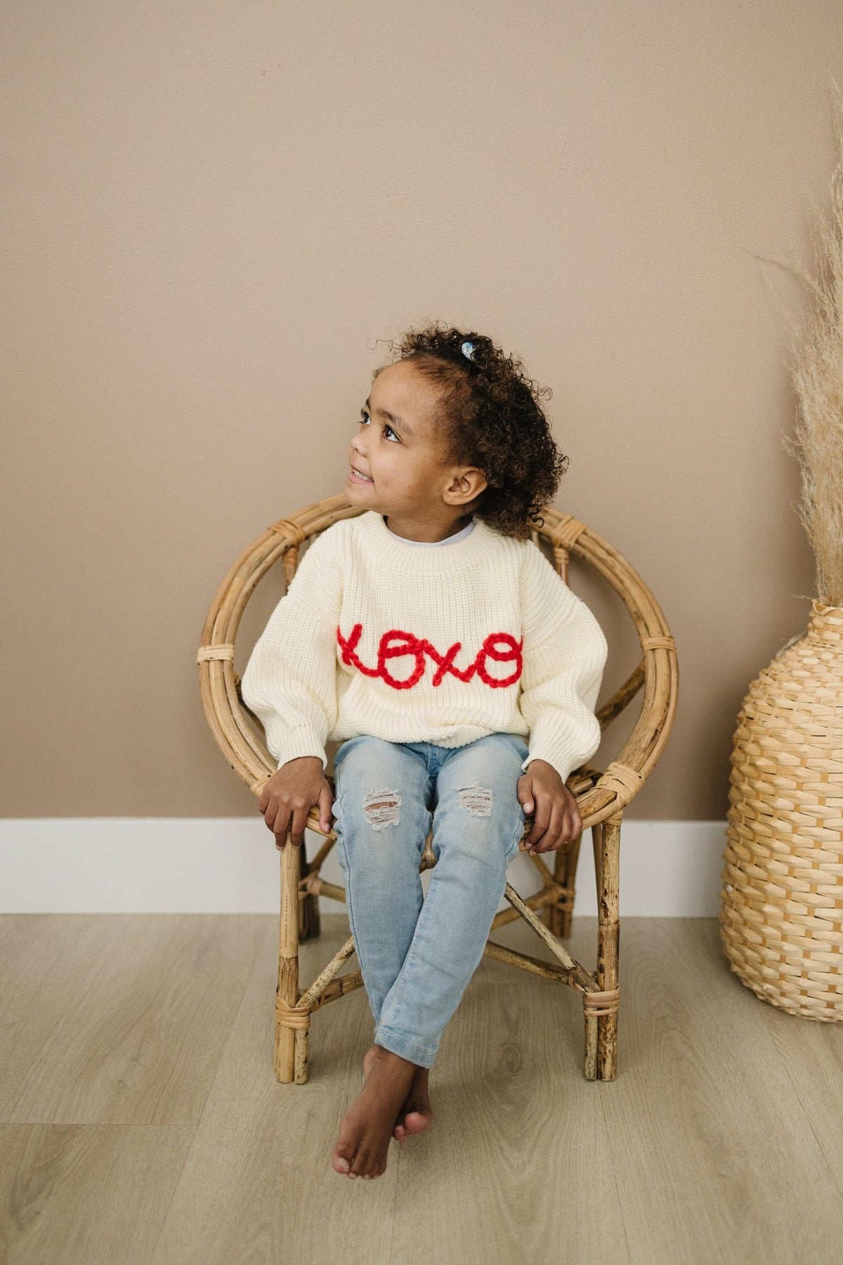 XOXO Hand Embroidered Sweater - Shop Avnu