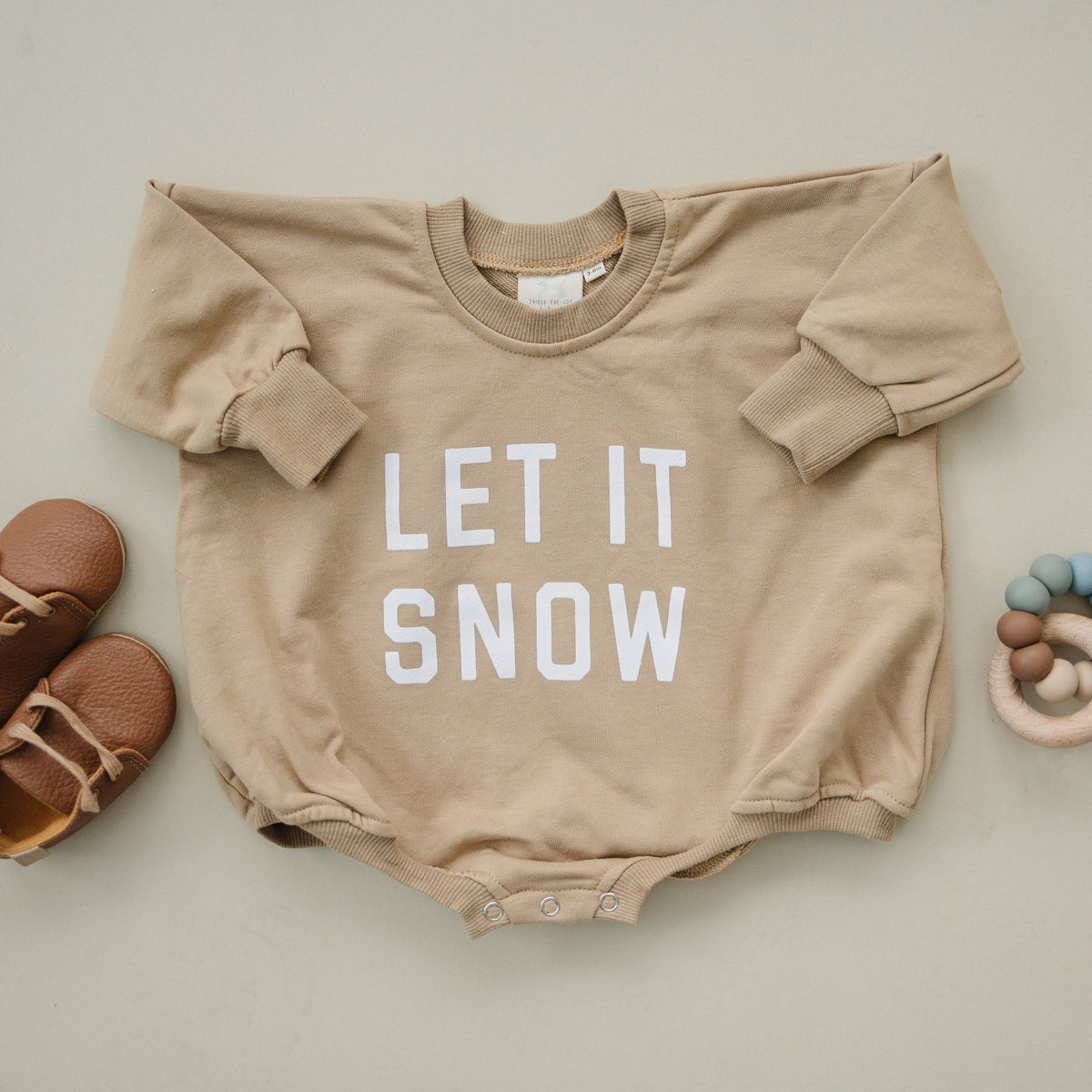 Let It Snow Sweatshirt Romper - more colors - Shop Avnu