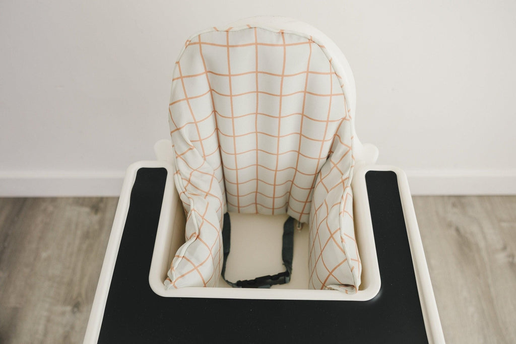 Camel Windowpane Cushion Cover for IKEA Antilop Highchair - Shop Avnu