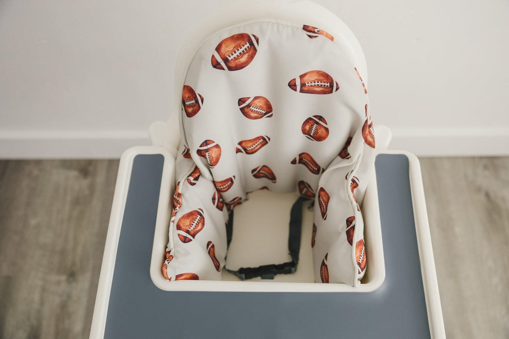 Football Print Highchair Cushion Cover for IKEA Antilop - Wipeable - Shop Avnu
