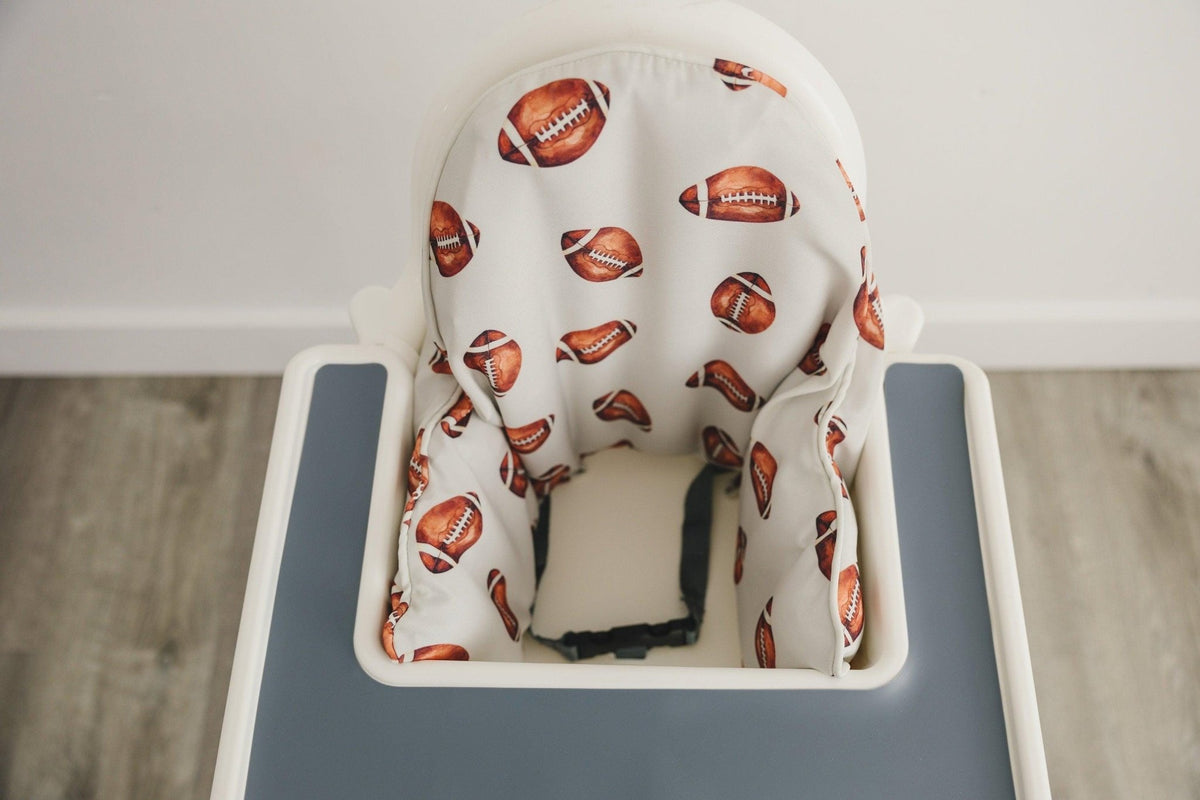 Football Print Highchair Cushion Cover for IKEA Antilop - Wipeable - Shop Avnu