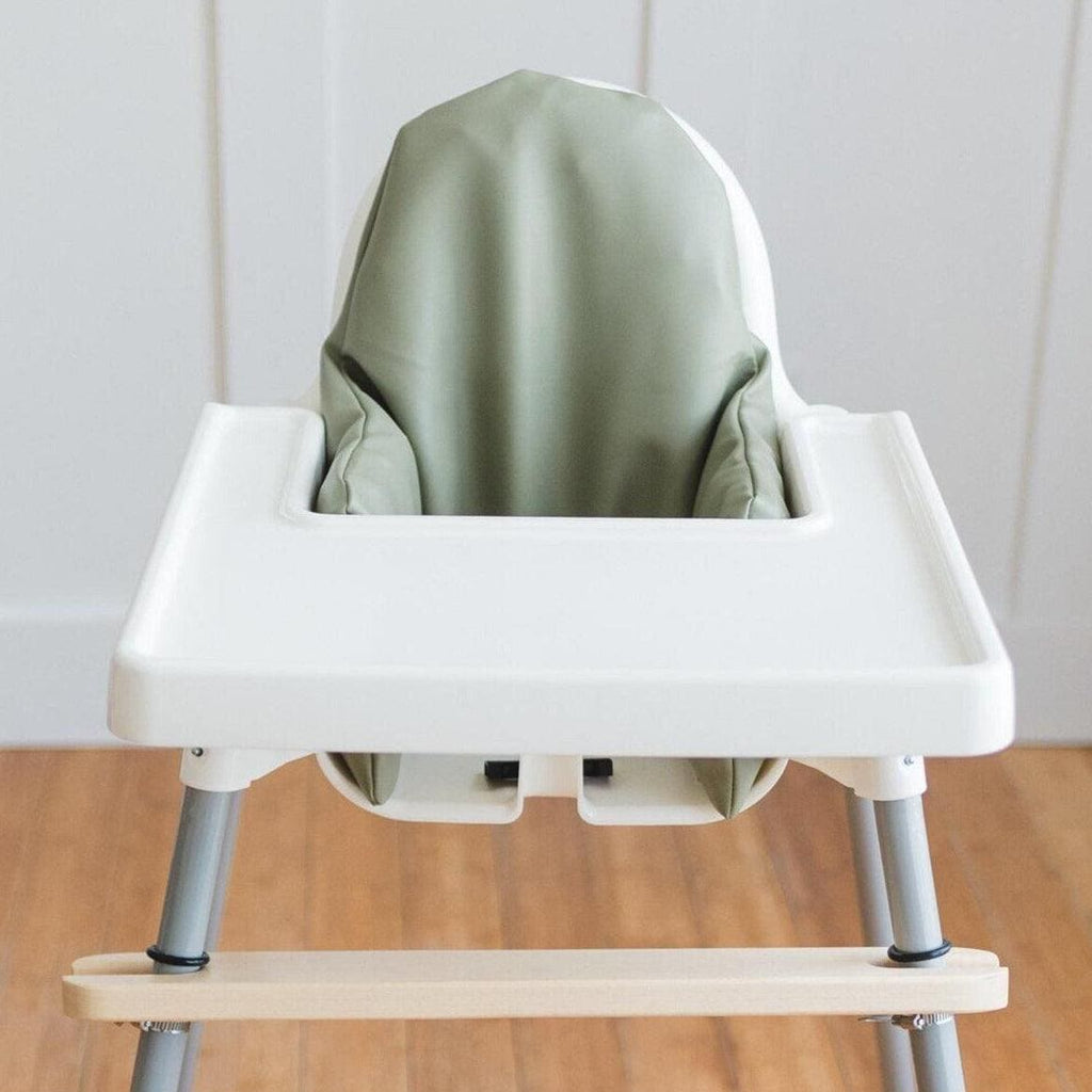 Olive Vegan Leather Cushion Cover for IKEA Antilop Highchair - Shop Avnu