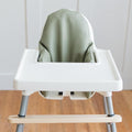 Olive Vegan Leather Cushion Cover for IKEA Antilop Highchair - Shop Avnu