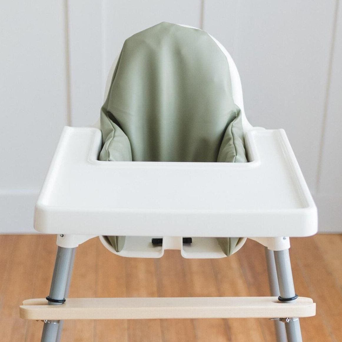 Olive Vegan Leather Cushion Cover for IKEA Antilop Highchair - Shop Avnu