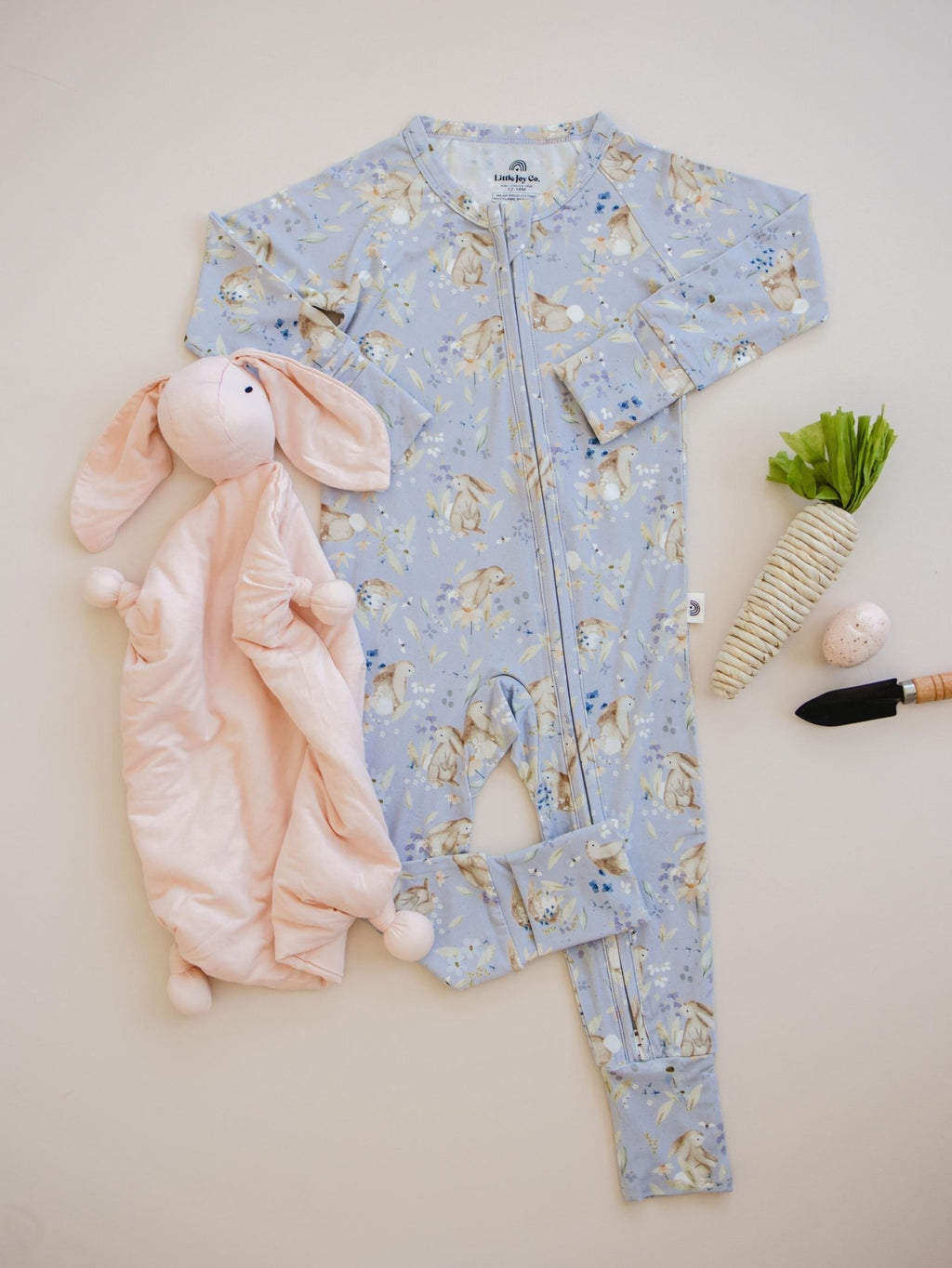 Bunny Blossoms Bamboo Zippy Romper - Shop Avnu