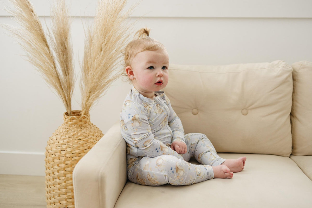 Bunny Blossoms Bamboo Zippy Romper - Shop Avnu
