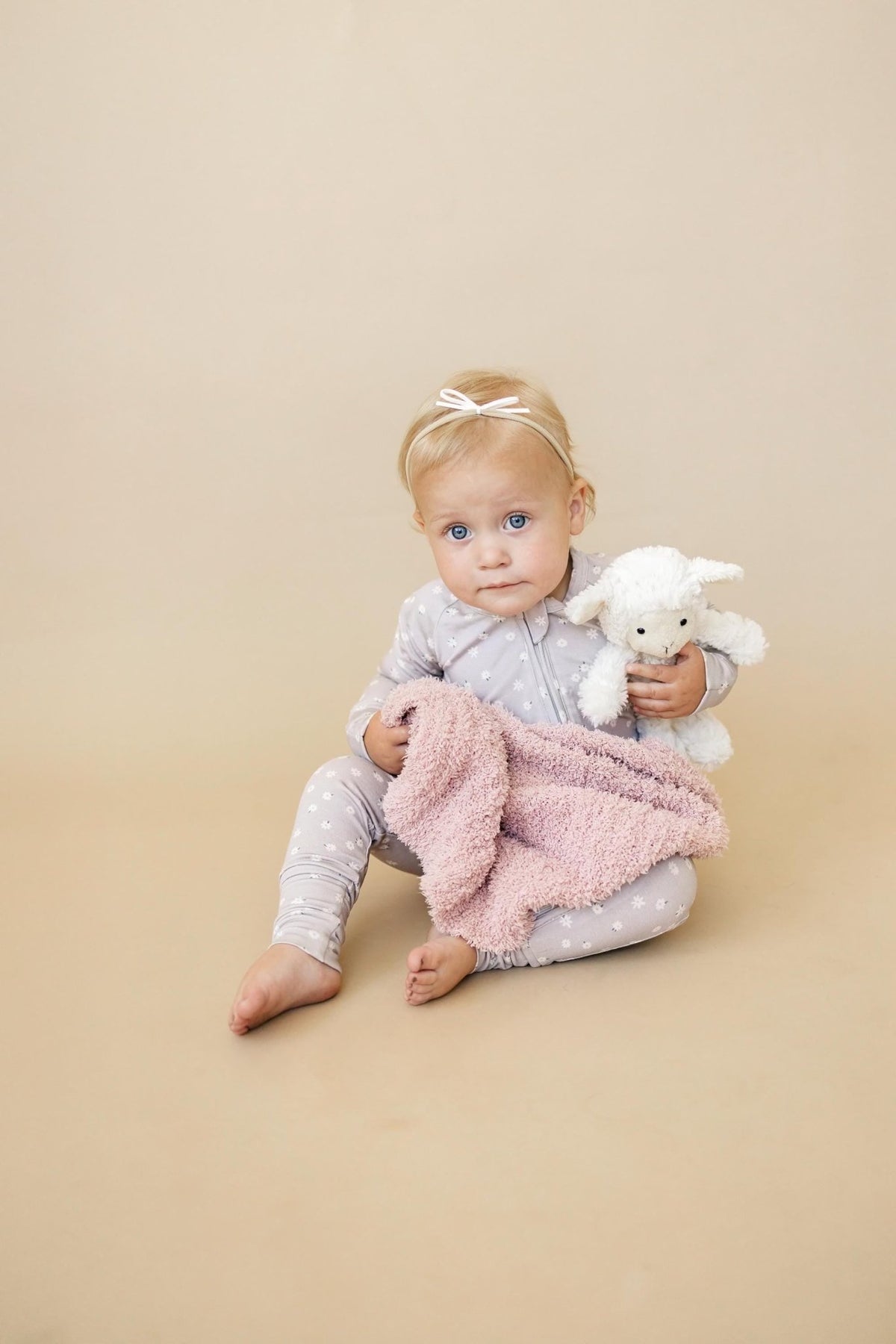 Oopsie Daisy Bamboo Zippy Romper - Bamboo Baby Pajamas - Purple Floral Flower Print Girl Newborn Baby - Shop Avnu