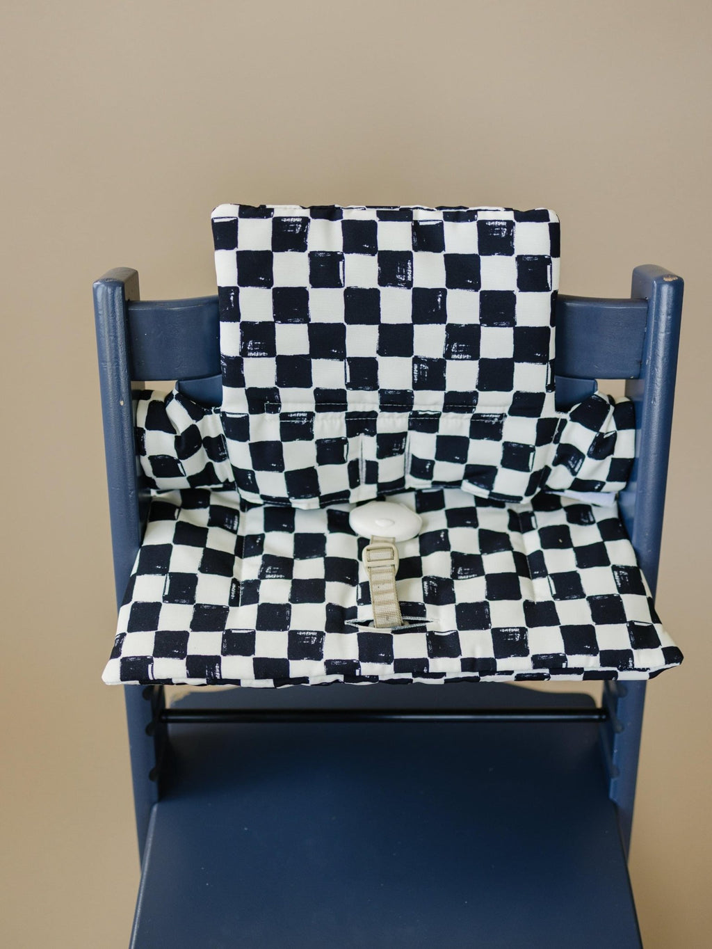 Black & White Checkered Highchair Cushion - Wipeable Stokke Tripp Trapp Cover - Shop Avnu