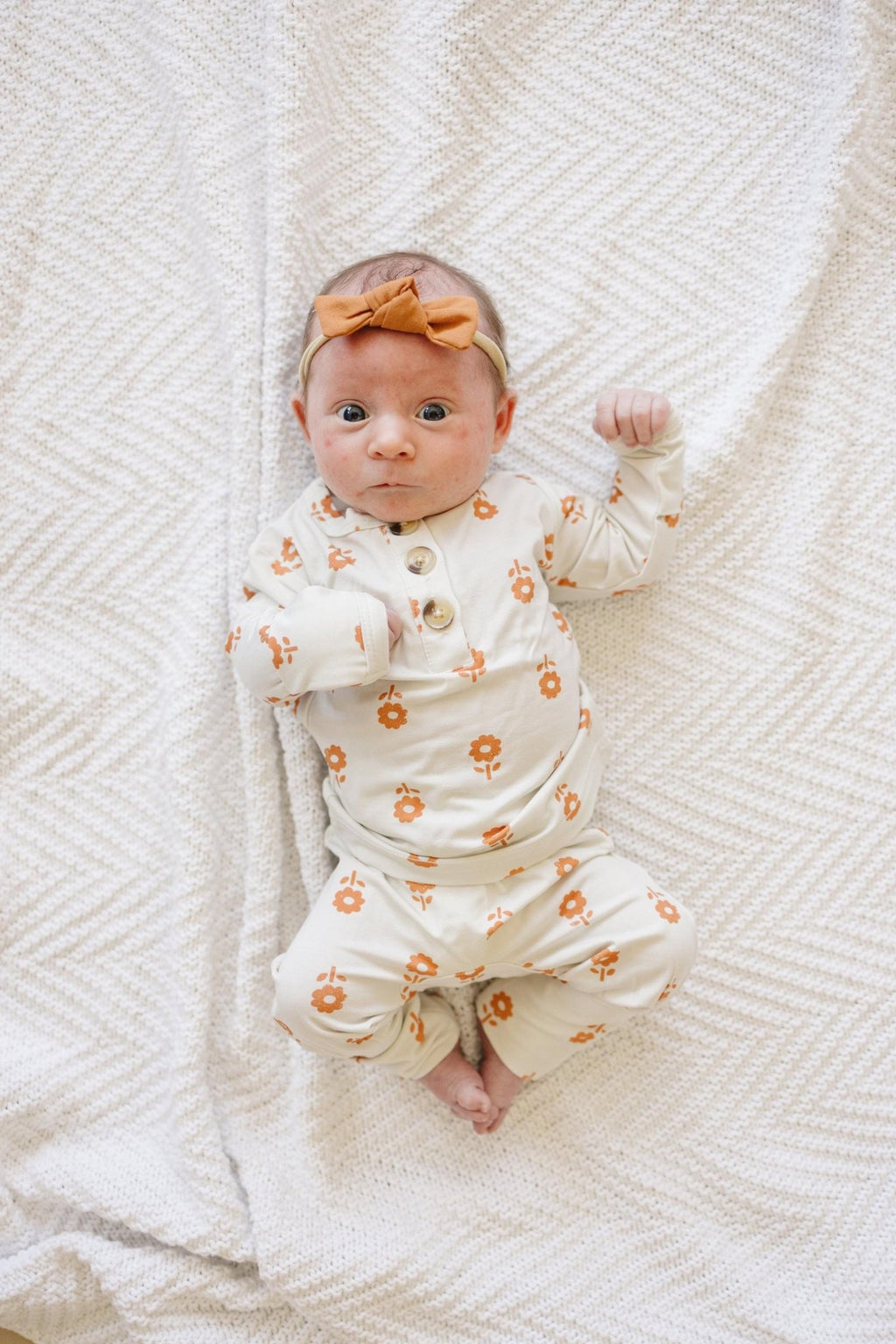 Pumpkin Posie Bamboo Pajamas: Fall Baby & Toddler PJs - Shop Avnu