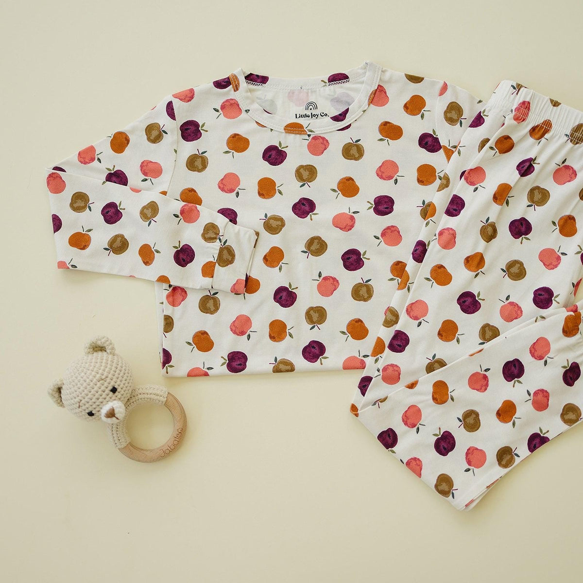 Apple of My Eye 2pc Bamboo Pajamas - Fall Girls PJs - Shop Avnu