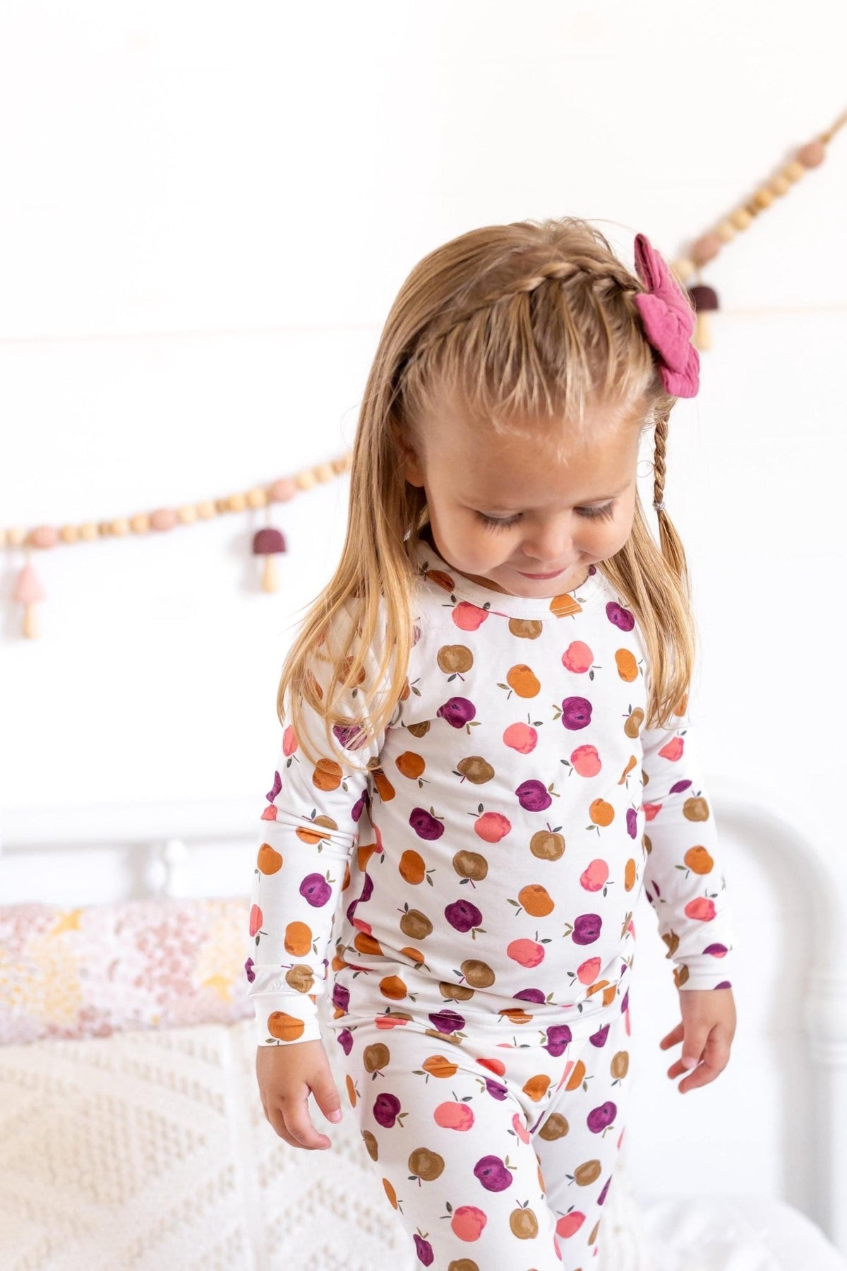 Apple of My Eye 2pc Bamboo Pajamas - Fall Girls PJs - Shop Avnu