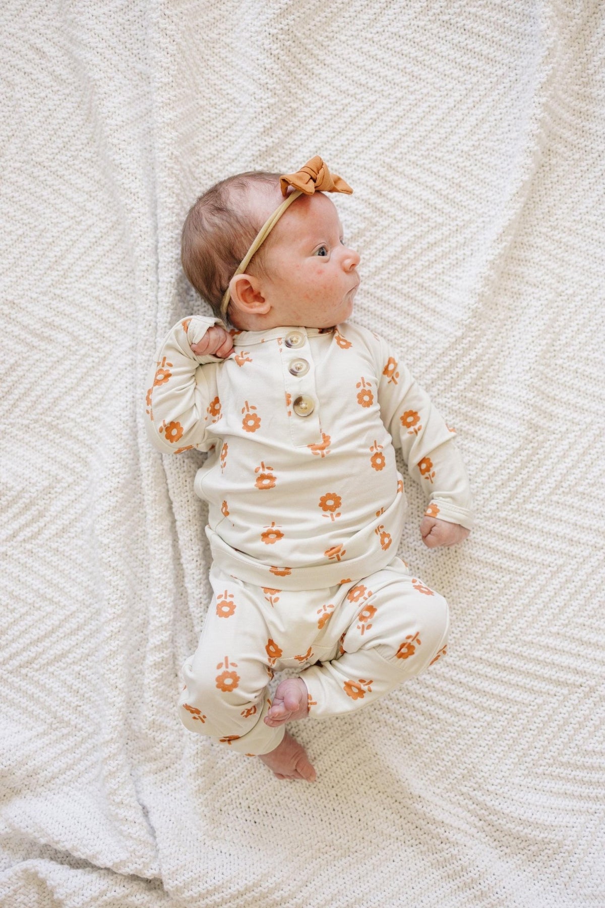 Pumpkin Posie Bamboo Pajamas: Fall Baby & Toddler PJs - Shop Avnu